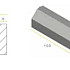 Infra RWS-band 11,5/22,5x25x100 zwart vis