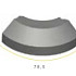 Infra RWS-band bocht 11,5/22,5x20x78,5 R=5 uitw. grijs vis
