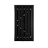 Poort compleet grenen zwart 130 x 195 cm