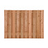 Douglas scherm 21 planks - recht 180x70 cm