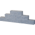 Splitblok Rox 29x9x8,9 noors grijs