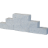 Splitblok Rox 29x9x8,9 noors wit