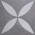 GeoCeramica® 60x60x4 Ambiente  Antra Flower