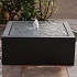Aluminium watertafel 100x100x40-RAL9010 (wit)-Inclusief LED-verlichting