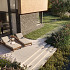 Weave tegel 100x100x10 cm buitenhoek Greige