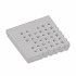 Weave tegel 100x100x10 cm buitenhoek Grijs