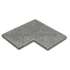 Afdekplaat / vijverrand Graniet G654 antraciet 50x30x3 cm Hoek met facet - prijs op aanvraag -