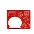 HDPE speelpaneel 'postkantoor' - rood - 735 x 585 mm