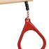 houten ringtrapeze met kunststof ringen - PP - rood