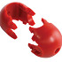 kruisverbinding voor gewapend touw - rood