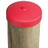 kunststof afdekdop voor palen - rond 100 mm - rood