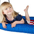 nestschommel 'oval pro' - d: 1200 mm - rood/blauw-zwart zebra/zwart