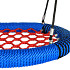 nestschommel 'oval pro' - d: 1200 mm - rood/blauw-zwart zebra/zwart