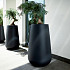 Elho pure cone high 45 zwart (lxbxh)43x43x66,3
