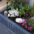 Palissadeband Zwart 6x25x50 cm recht