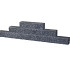 Splitblok Rox 37,7x9x8,9 noors antraciet