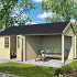 Tuinhuis Fraya 570x275 (bxd) Onbehandeld