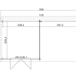 Tuinhuis Fraya 570x275 (bxd) Onbehandeld