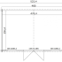 Tuinhuis Udo 300 480x300 (bxd) Onbehandeld