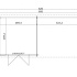 Tuinhuis Manuel 600x275 (bxd) Onbehandeld