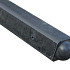 Tussenpaal Bol 10x10x275 (sponning 74 cm, tbv 2 platen) Antraciet