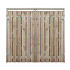 Dubbele poort grenen (compleet met 1 slot, bovengrendel en grondgrendel) 180 x 195  (2 x 90) (bxh)