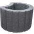 Cirkelflor Groot Zwart 48x38x30