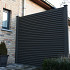 DuoFuse Lamellen afsluiting - Graphite Black (200 x 20 x 4 cm)
