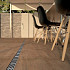 ACO Slim-Line 100 cm watergoot incl. blank aluminium design rooster