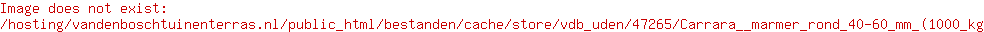 Carrara / marmer rond 40-60 mm (1000 kg)
