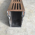 Star Drain kunststof goot met Corten staal rooster 1000mm