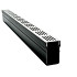 Star Drain kunststof goot met grijs aluminium rooster 1000mm