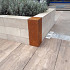 ECCOBorders® | Betotop | Corten hoekstuk (15x43cm)