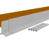 Hardline 100x2200 mm, Weervast (corten) incl. 4 grondnagels en verbindingsset