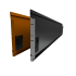 Rigidline 400x2160 mm, Weervast (corten) incl. 5 grondnagels en verbindingsset (uitlopend model)