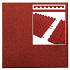 Rubbertegel 50x50x4 rood
