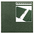 Rubbertegel 50x50x10 groen