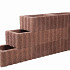 Rechthoekflor Bruin/Rood 60x40x25
