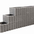 Rechthoekflor Grijs 60x40x25