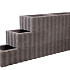 Rechthoekflor Zwart 60x40x25
