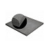 Schellevis Zwembadrand hoekstuk 100x100x5 cm Carbon