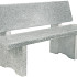 Bank Basic met rugleuning 115 cm