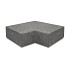ArtiStone hoekstuk traptreden 90° binnen 40x20 Antraciet