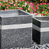 Bloembak natuursteen 20x20x20 vierkant