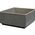 Plantenbak 100x100xH50 Antr.glad, vierkant + voet 5cm