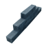 Stapelblok oud hollands 15x15x60 zwart