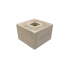 Poer 30x30x20 met gat vierkant 9x9cm