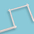 Duimstok HULTAFORS 200 cm glasfiber wit 10 delig
