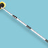 Wasborstel waterdoorlatend 25 cm met Telescoopsteel Aluminium 120 - 190 cm