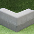 Infra Trottoirband hoekstuk 13/15x25 90° uitw. grijs visbek
